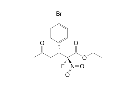 (2R,3R)-Ethyl 2-fluoro-2-nitro-3-(4-bromophenyl)-5-oxohexanoate