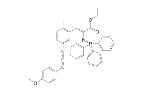 (Z)-2-triphenylphosphineimino-3-[5-(4-methoxy-phenyliminomethyleneamino)-2-methyl-phenyl]-acrylic acid ethyl ester