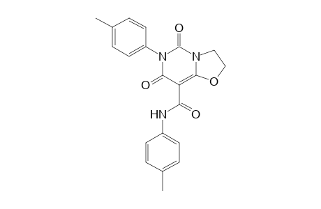 5,7-dioxo-2,3,6,7-tetrahydro-6-p-tolyl-5H-oxazolo[3,2-c]pyrimidine-8-carboxy-p-toluidide