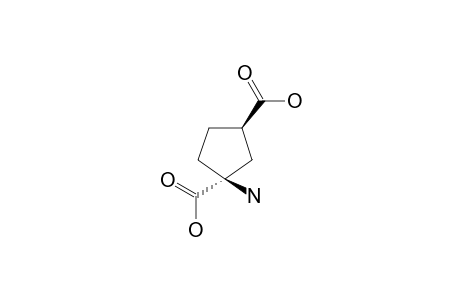 (1S,3R)-1-aminocyclopentane-1,3-dicarboxylic acid