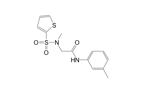 N-(3-methylphenyl)-2-[methyl(2-thienylsulfonyl)amino]acetamide