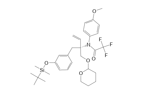 3'-O-(TERT.-BUTYLDIMETHYLSILYLOXY)-N-(PARA-METHOXYPHENYL)-O-(TETRAHYDRO-2''-H-PYRAN-2''-YL)-N-TRIFLUOROACETYL-ALPHA-VINYL-META-TYROSINOL