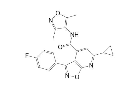 isoxazolo[5,4-b]pyridine-4-carboxamide, 6-cyclopropyl-N-(3,5-dimethyl-4-isoxazolyl)-3-(4-fluorophenyl)-