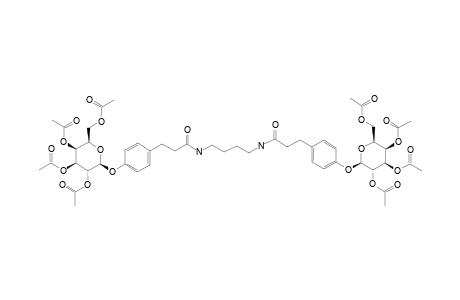 N,N'-BIS-[4-(2,3,4,6-TETRA-O-ACETYL-BETA-D-GALACTOPYRANOSYL-OXY)-(E)-BENZENEPROPANYL]-1,4-BUTANEDIAMINE