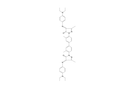 1,1'-(3,3'-DIMETHYL-4,4'-BIPHENYLYLENE)BIS{4-{[p-(DIETHYLAMINO)PHENYL]IMINO}-3-METHYL-2-PYRAZOLIN-5-ONE