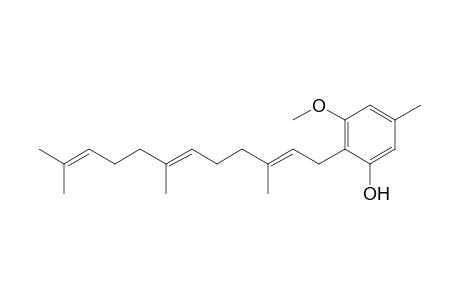 3-Methoxy-5-methyl-2-[(2E,6E)-3,7,11-trimethyl-2,6,10-dodecatrienyl]phenol