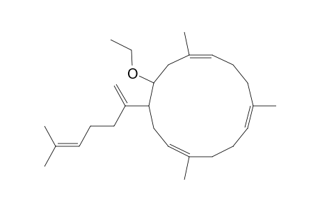 1,5,9-Cyclotetradecatriene, 13-ethoxy-1,5,9-trimethyl-12-(5-methyl-1-methylene-4-hexenyl)-