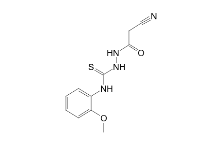 1-(cyanoacetyl)-4-(o-methoxyphenyl)-3-thiosemicarbazide