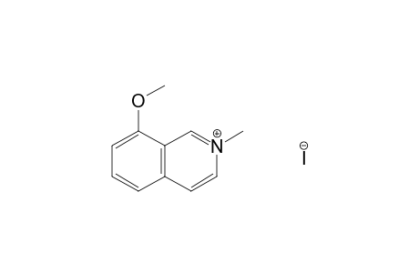 8-methoxy-2-methylisoquinolinium iodide