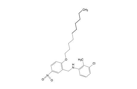 N-(3-chloro-o-tolyl)-2-(decyloxy)-5-nitrobenzylamine