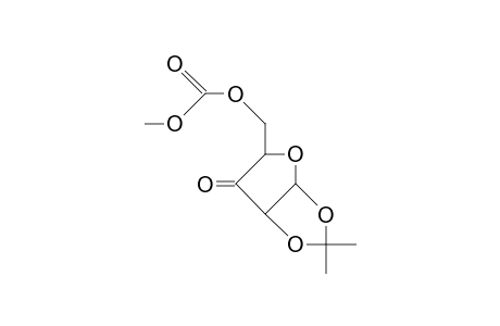 1,2-O-Isopropylidene-5-O-carbomethoxy.alpha.-D-erythro-3-pentosulofuranose