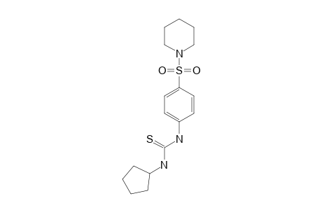 1-cyclopentyl-3-[p-(piperidinosulfonyl)phenyl]-2-thiourea