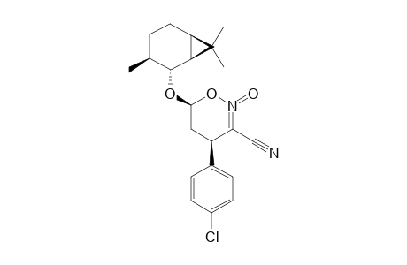 (4R,6S)-CIS-4-(4''-CHLOROPHENYL)-6-(2'-ISOCARANOXY)-5,6-DIHYDRO-4H-1,2-OXAZINE-3-CARBONITRILE-2-OXIDE