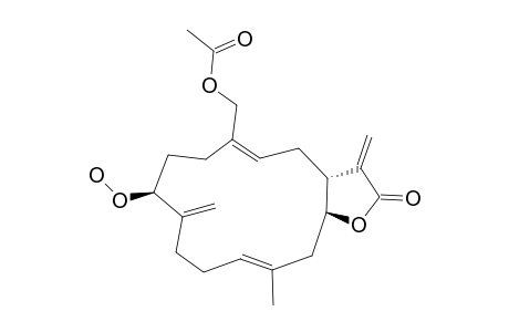 (1R*,7S*,14S*,3E,11E)-18-ACETOXY-7-HYDROPEROXYCEMBRA-3,8(19),11,15(17)-TETRAEN-16,14-OLIDE