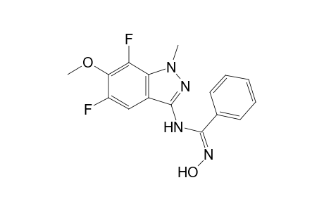 (Z)-N-(5,7-Difluoro-6-methoxy-1-methyl-1H-indazol-3-yl)-N'-hydroxy-benzamidine