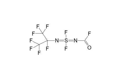 N-HEPTAFLUOROISOPROPYL-N'-FLUOROFORMYLSULPHURDIFLUORODIIMIDE