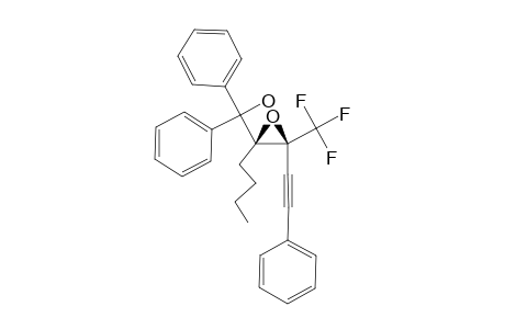 (3R*,4R*)-3,4-EPOXY-4-(HYDROXYDIPHENYL)-METHYL-1-PHENYL-3-TRIFLUOROMETHYL-OCT-1-YNE