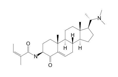 (20-S,2'-Z)-20-(N,N-DIMETHYLAMINO)-3-BETA-(2-METHYL-2-(Z)-BUTENAMIDO)-PREGN-5-EN-4-ONE