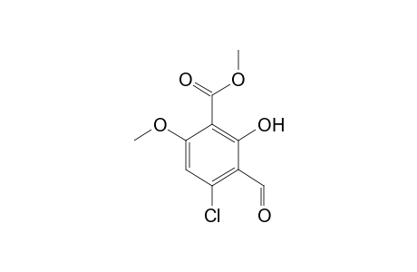 4-chloro-2-hydroxy-6-methoxyisophthalaldehydic acid, methyl ester