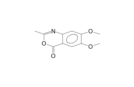 2-METHYL-6,7-DIMETHOXY-4H-3,1-BENZOXAZIN-4-ONE