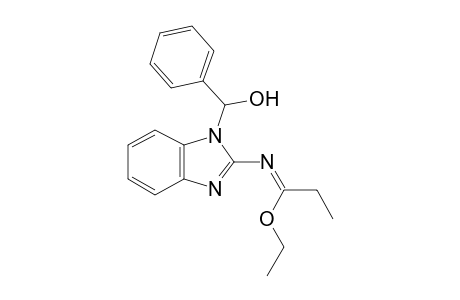 2-[Ethoxy(ethyl)imido]-1-(.alpha.-hydroxybenzyl)-1,3-benzimidazole