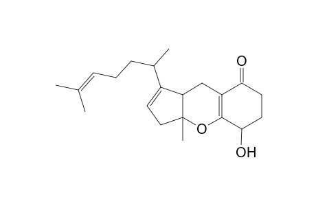 5-hydroxy-3a-methyl-1-(6-methylhept-5-en-2-yl)-3,5,6,7,9,9a-hexahydrocyclopenta[b]chromen-8-one