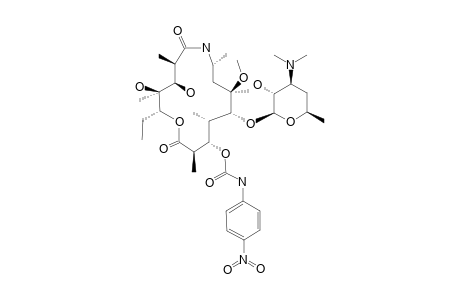 6-O-METHYL-3-O-DECLADINOSYL-3-O-(4-NITROPHENYLCARBOMOYL)8A-AZA-8A-HOMOERYTHROMYCIN_A