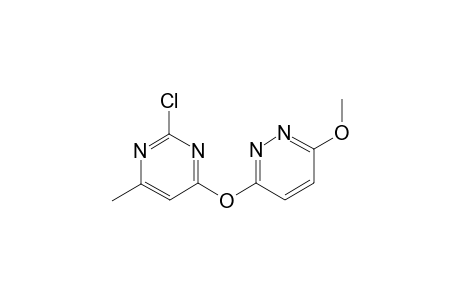 2-Chloranyl-4-(6-methoxypyridazin-3-yl)oxy-6-methyl-pyrimidine