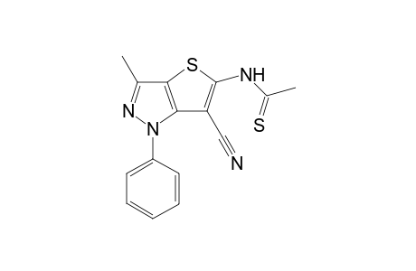 N-(6-cyano-3-methyl-1-phenyl-1H-thieno[3,2-c]pyrazol-5-yl)ethanethioamide