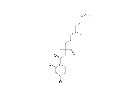 1-(2,4-DIHYDROXYPHENYL)-3,7,11-TRIMETHYL-3-VINYL-6E,10-DODECADIEN-1-ONE