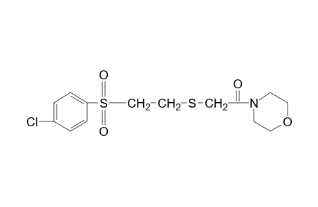 4-{{{2-[(p-chlorophenyl)sulfonyl]ethyl}thio}acetyl}morpholine