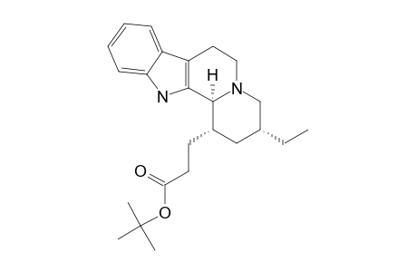 1-ALPHA-(2'-TERT.-BUTOXYCARBONYL)-ETHYL-3-ALPHA-ETHYLINDOLO-[2,3-A]-QUINOLIZIDINE