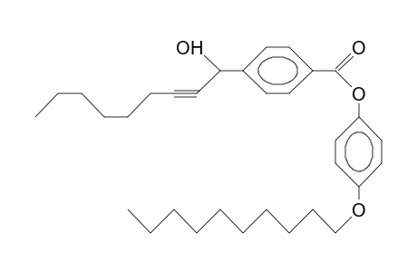 4-(1(R)-Hydroxy-2-nonynyl)-benzoic acid, (4-decyloxy-phenyl)-ester