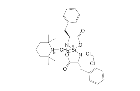 (DELTA,S,S)-BIS-[PHENYLALANINATO-(2-)-N,O]-[(2,2,6,6-TETRAMETHYLPIPERIDINIO)-METHYL]-SILICATE-DICHLOROMETHANE