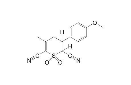 3,4-dihydro-3-(p-methoxyphenyl)-5-methyl-2H-thiopyran-2,6-dicarbonireilw, 1,1-dioxide