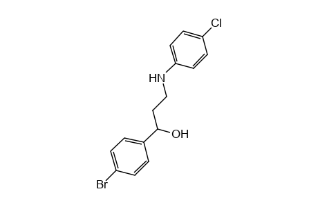 p-bromo-alpha-[2-(p-chloroanilino)ethyl]benzyl alcohol