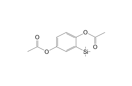 Acetic acid, 4-acetoxy-3-trimethylsilylphenyl ester