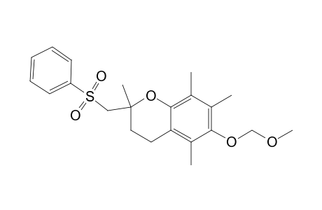 2H-1-Benzopyran, 3,4-dihydro-6-(methoxymethoxy)-2,5,7,8-tetramethyl-2-[(phenylsulfonyl)methyl]-, (.+-.)-