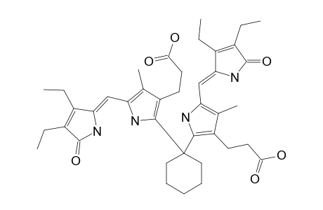 10,10-SPIRO-[CYCLOHEXYL]-2,18-BISHOMOMESOBILIRUBIN-XIII-ALPHA