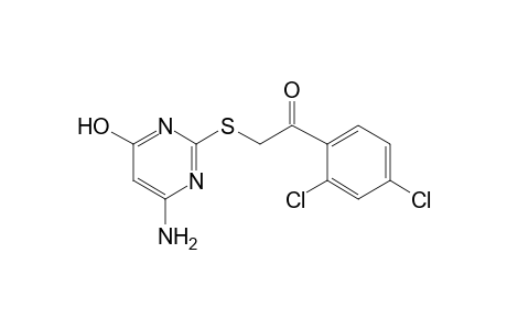 2-[(4-Amino-6-hydroxy-2-pyrimidinyl)sulfanyl]-1-(2,4-dichlorophenyl)ethanone