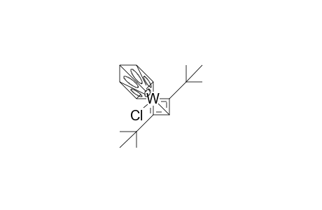 /.eta.-5/-Cyclopentadienyl-1-chloro-2,4-bis(T-butyl)-1-tungstena-bicyclo(1.1.0)butadiene