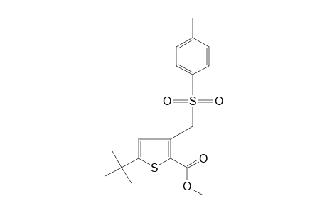 5-tert-butyl-3-[(p-tolylsulfonyl)methyl]-2-thiophenecarboxylic acid, methyl ester