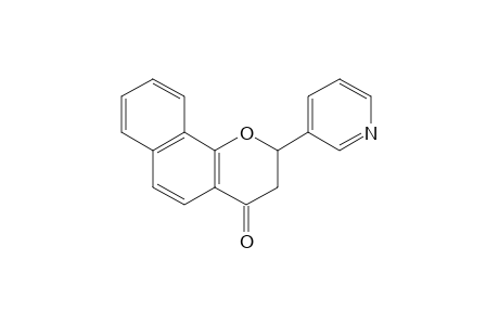 4H-NAPHTHO/1,2-B/PYRAN-4-ONE, 2,3-DI- HYDRO-2-/3-PYRIDYL/-,