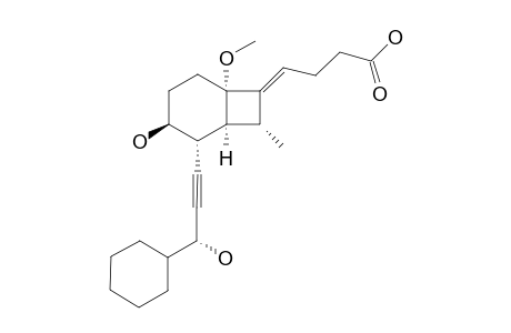 (Z)-(3'S,1S,2S,3R,6S)-4-[2-(3'-HYDROXY-3'-CYClOHEXYLPROP-1'-YNYL]-3-HYDROXY-6-METHOXY-8-ENDO-METHYLBICYClO-[4.2.0]-OCT-7-YLIDENE]-BUTANOIC-ACID