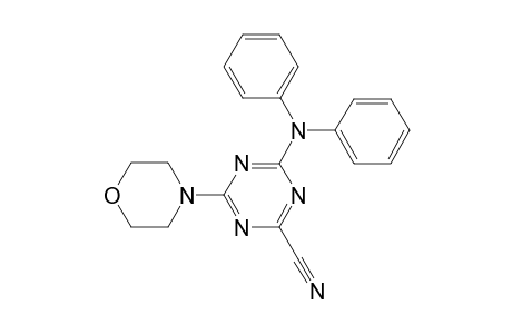 4-(4-morpholinyl)-6-(N-phenylanilino)-1,3,5-triazine-2-carbonitrile