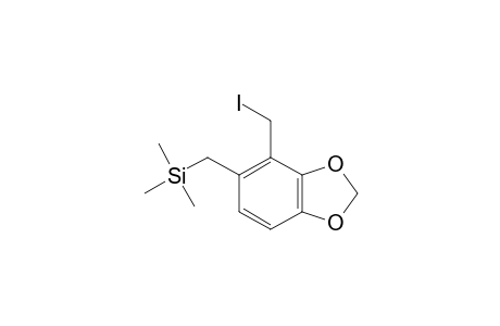 2,3-(methylenedioxy)-6-((trimethylsilyl)methyl)benzyl iodide