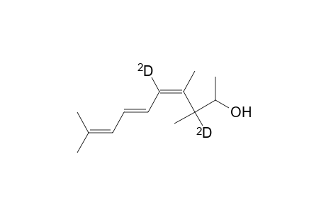 4,6,8-Decatrien-3,5-d2-2-ol, 3,4,9-trimethyl-