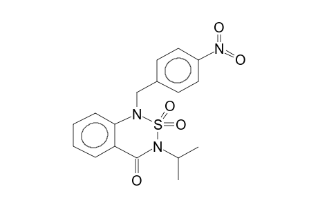 1-(4-NITROBENZYL)-3-ISOPROPYL-1H-2,1,3-BENZOTHIADIAZIN-(4)-3H-ONE 2,2-DIOXIDE