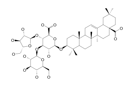 3-O-BETA-[GLUCOPYRANOSYL-(1->3)-[ARABINOFURANOSYL-(1->4)]-GLUCURONOPYRANOSYL]-OLEANOLIC-ACID