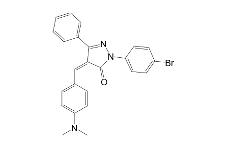 1-(4-Bromophenyl)-4-[4-(dimethylamino)benzylidene]-3-phenyl-2-pyrazolin-5-one